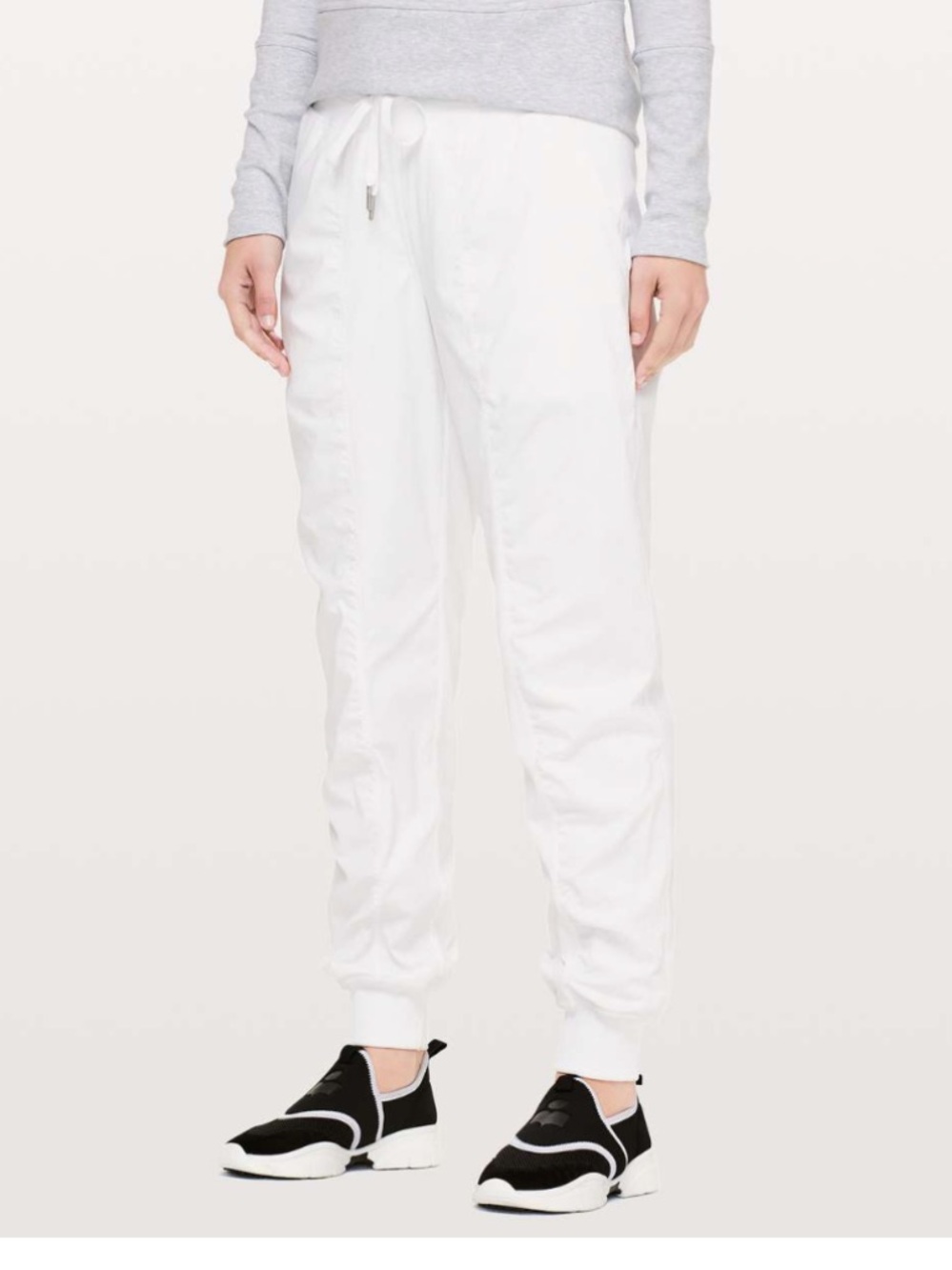 Lululemon White Dance Studio Lined Joggers